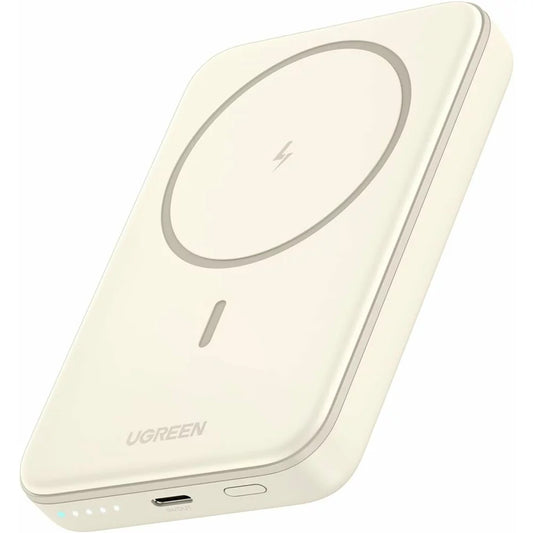 Batterie externe sans fil UGREEN PB561, 10000mAh, 20W, PD + FQI, 1 x QI - 1 x USB-C, Beige