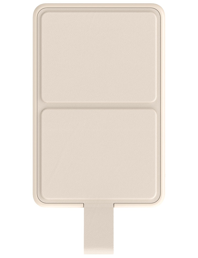 Batterie Externe Sans Fil Xiaomi Mi Magnetic, 6000mAh, 15W, PD + FQI, 1 x QI - 1 x USB-C, Beige BHR9074GL
