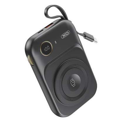 Batteria Esterna Wireless XO Design PR270, 10000mAh, 22.5W, QC + PD + QI, 1 x QI - 1 x USB-A - 1 x USB-C, Nera