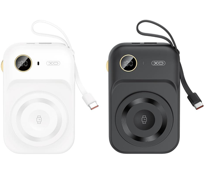 Batteria Esterna Wireless XO Design PR270, 10000mAh, 22.5W, QC + PD + QI, 1 x QI - 1 x USB-A - 1 x USB-C, Nera