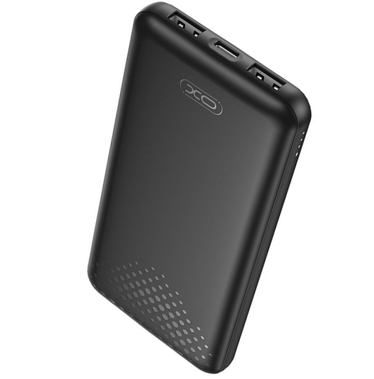 Batterie Externe XO Design PB312, 10000mAh, 10W, 2 x USB-A, Noire