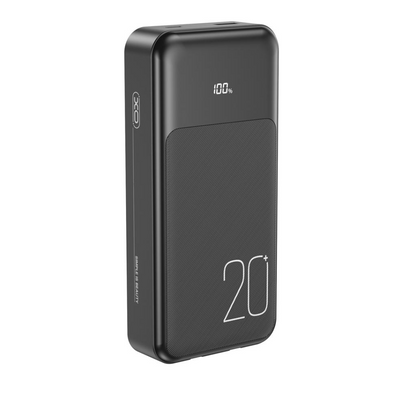 Batteria Esterna XO Design PR249, 20000mAh, 22.5W, QC + PD, 1 x Lightning - 1 x USB-A - 2 x USB-C, Nera
