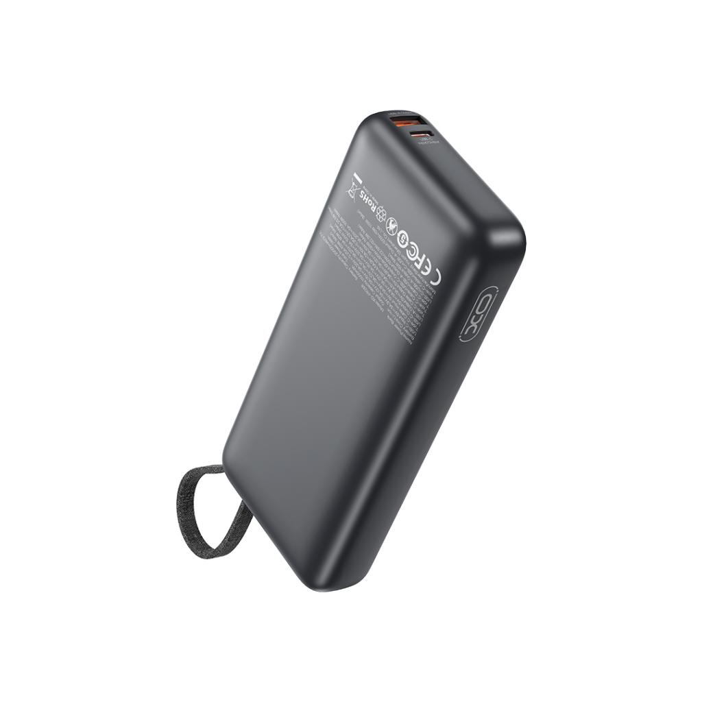 Externer Akku XO Design PR268, 20000mAh, 130W, QC + PD, 1 x USB-A - 2 x USB-C, Grau
