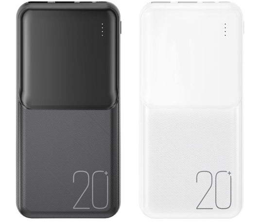 Batterie Externe XO Design PR252, 20000mAh, 10W, 2 x USB-A, Noire