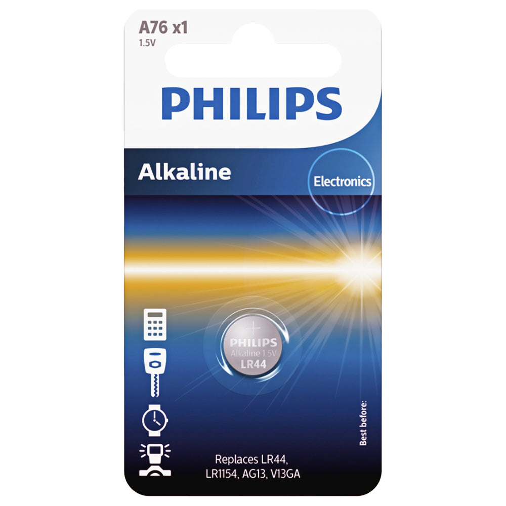 Batteria Philips, V13GA / LR44 Phil-A76/01B