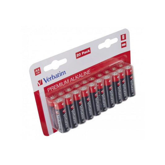 Batteria Verbatim Premium, AA / LR6, Set 20 pezzi 49877