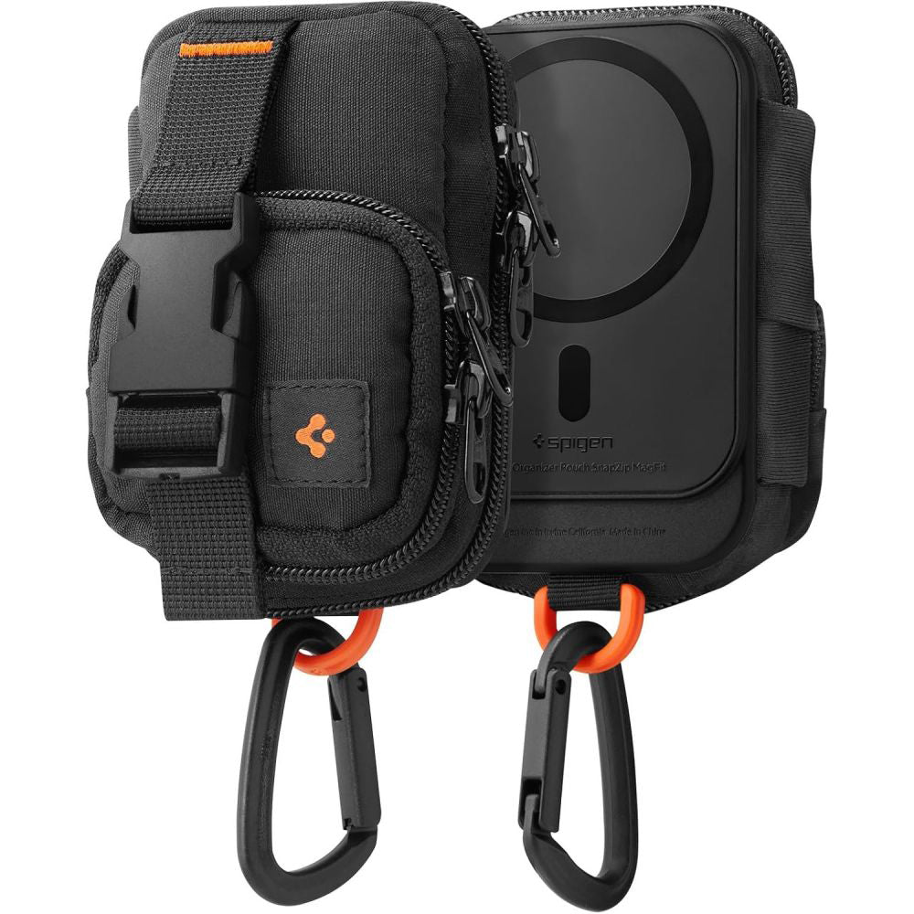 Borsetta Universale MagSafe per Telefono, Spigen, Snap Zip, Nera