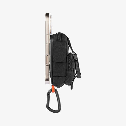 Borsetta Universale MagSafe per Telefono, Spigen, Snap Zip, Nera