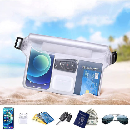 Wasserdichte Gürteltasche Techsuit, Universal, Schwarz