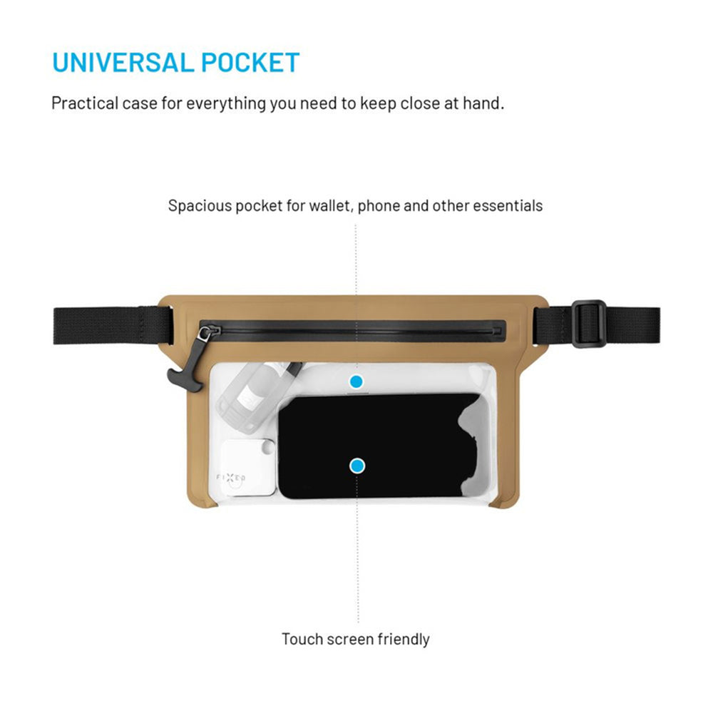 Marsupio Waterproof Fixed, Universale, Beige