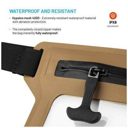 Marsupio Waterproof Fixed, Universale, Beige
