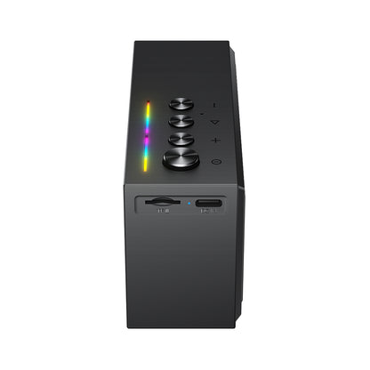 Cassa Bluetooth Acefast K9 Go, 7W, TWS, RGB, Impermeabile, Nera