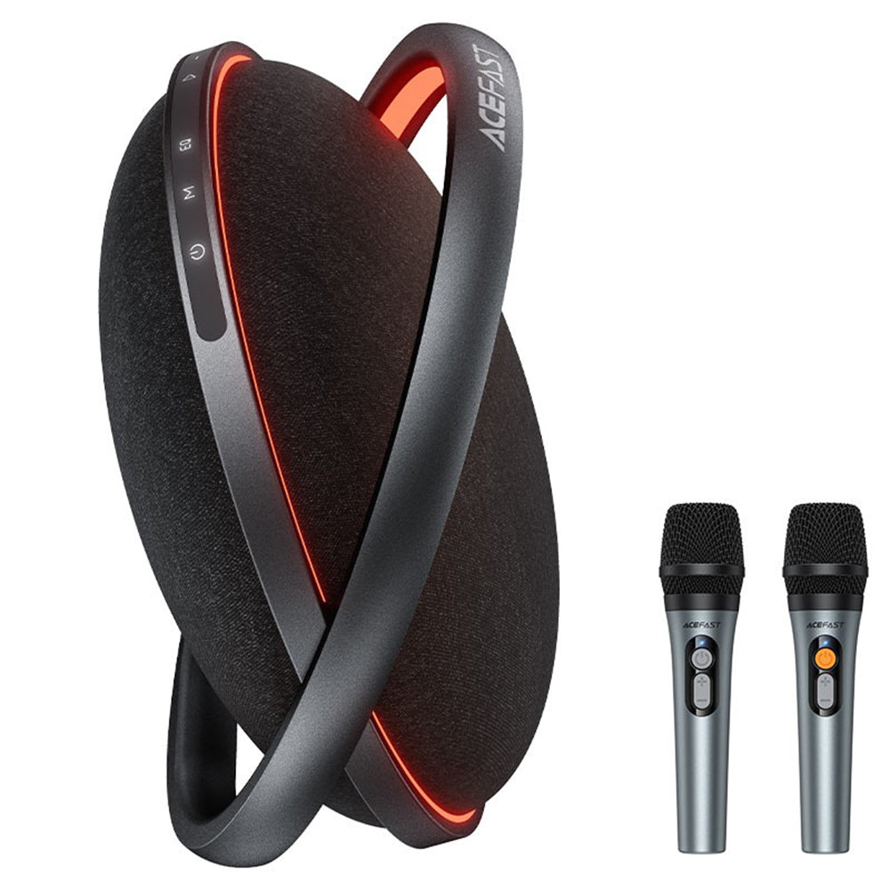 Enceinte Bluetooth Acefast Karaoke K5 Max, 350W, TWS, RGB, Étanche, Noire