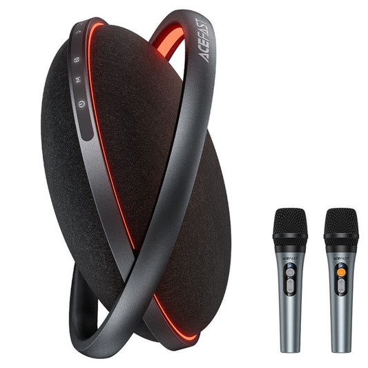 Bluetooth-Lautsprecher Acefast Karaoke K5 Max, 350W, TWS, RGB, wasserdicht, Schwarz