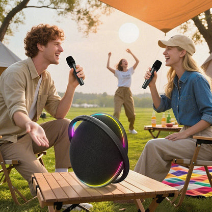 Enceinte Bluetooth Acefast Karaoke K5 Max, 350W, TWS, RGB, Étanche, Noire