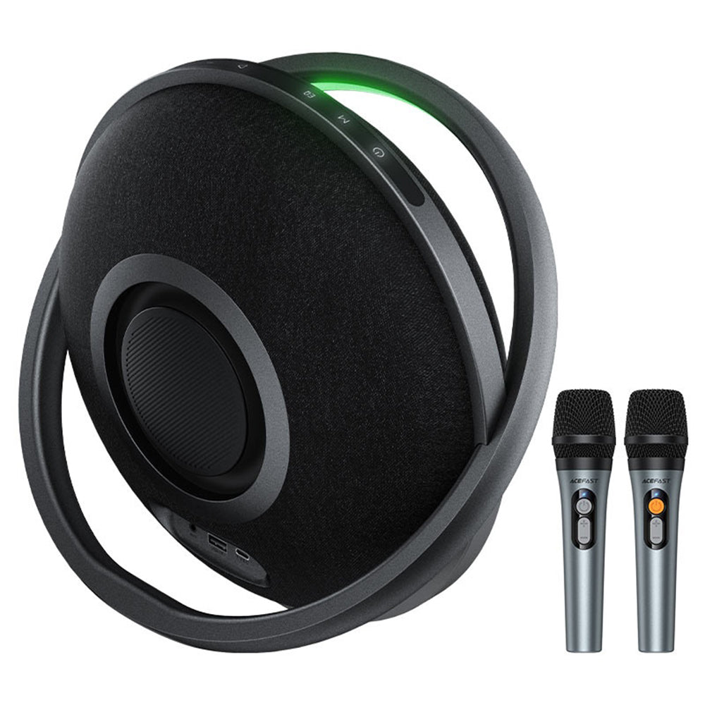 Enceinte Bluetooth Acefast Karaoke K5 Max, 350W, TWS, RGB, Étanche, Noire