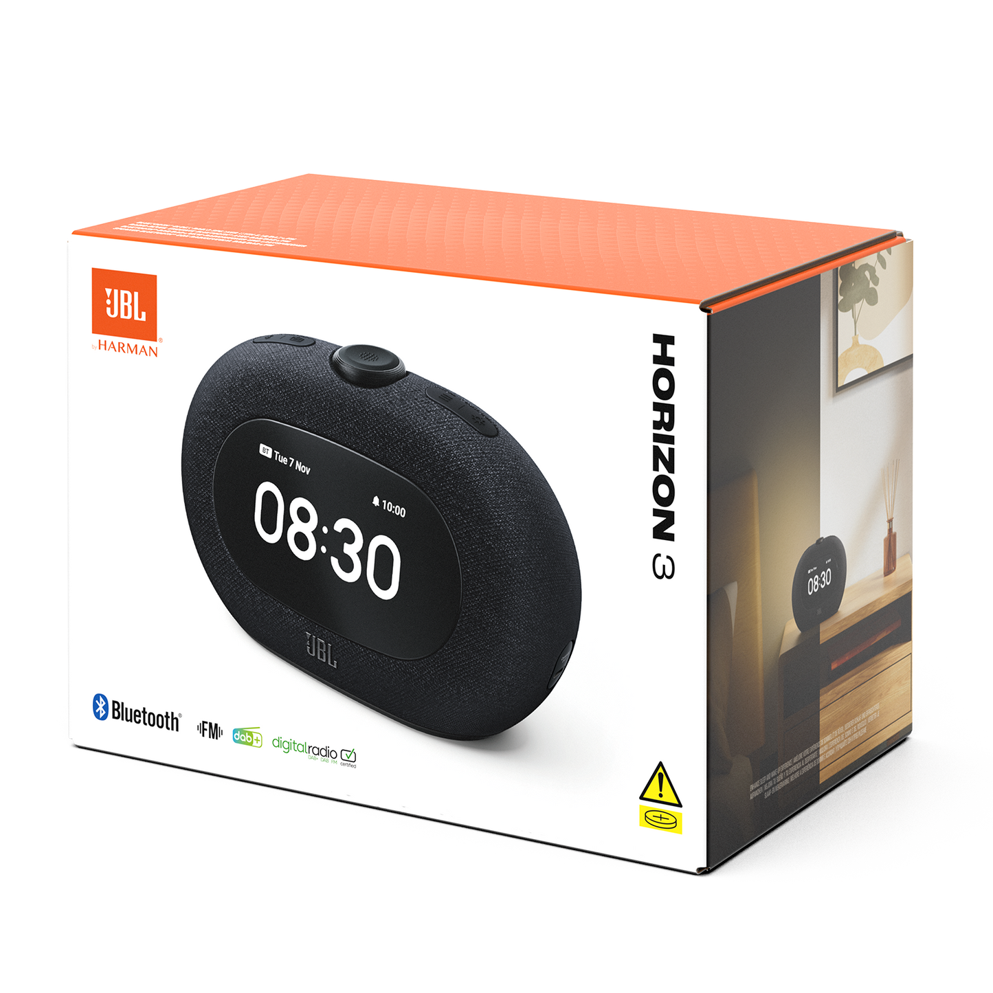 Enceinte Bluetooth JBL Horizon 3, 2 x 5W, Son Pro, Noire JBLHORIZON3BLK