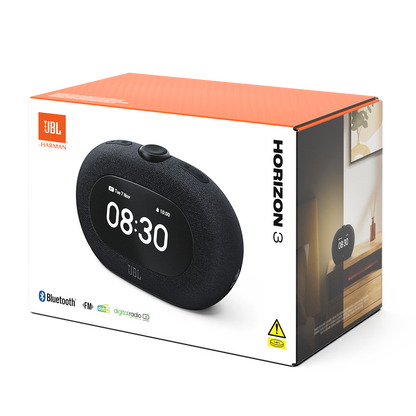 Enceinte Bluetooth JBL Horizon 3, 2 x 5W, Son Pro, Noire JBLHORIZON3BLK