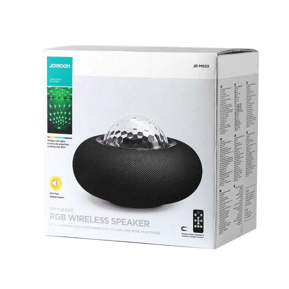 Enceinte Bluetooth Joyroom Maya JR-MS02, 20W, RGB, Noire