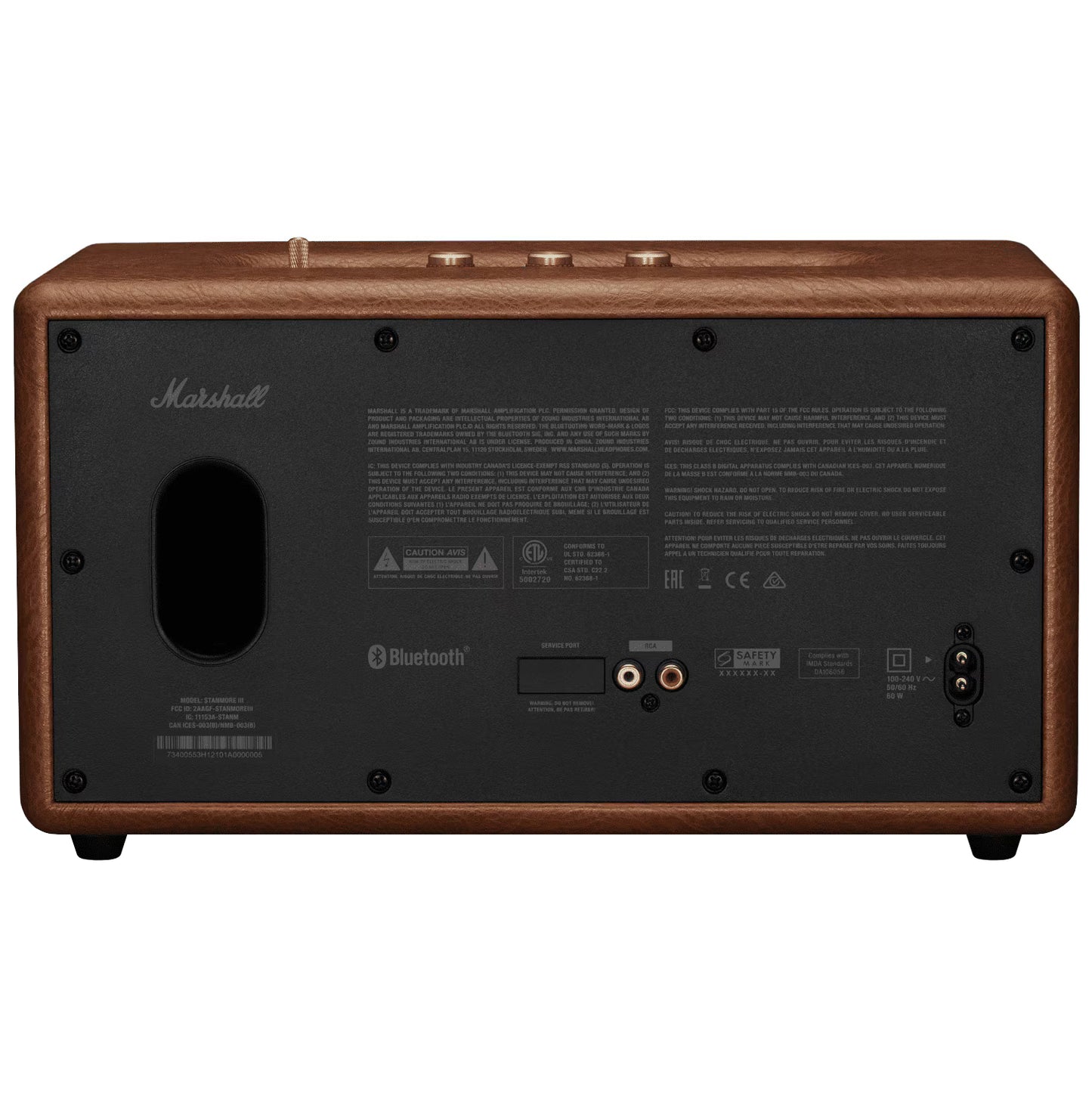 Enceinte Bluetooth Marshall Stanmore III, 80W, Marron