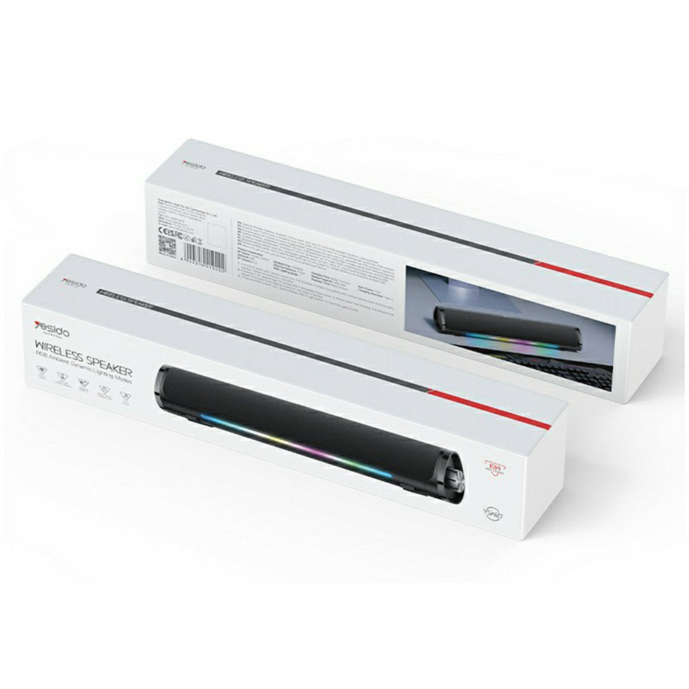 Bluetooth-Lautsprecher Yesido YSW27, 10W, RGB, Schwarz