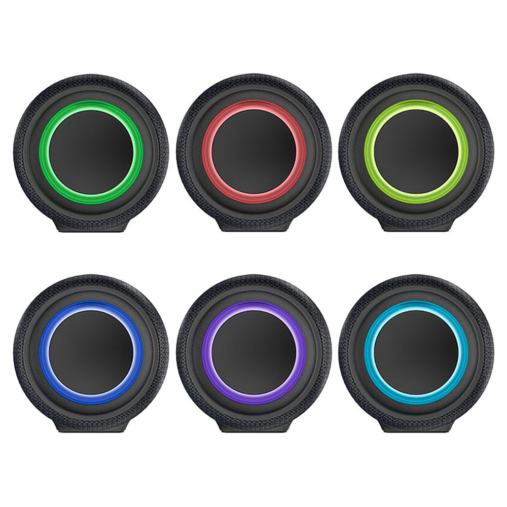 Enceinte Bluetooth Acefast K2 Air, 2 x 20W, RGB, Étanche, Noire