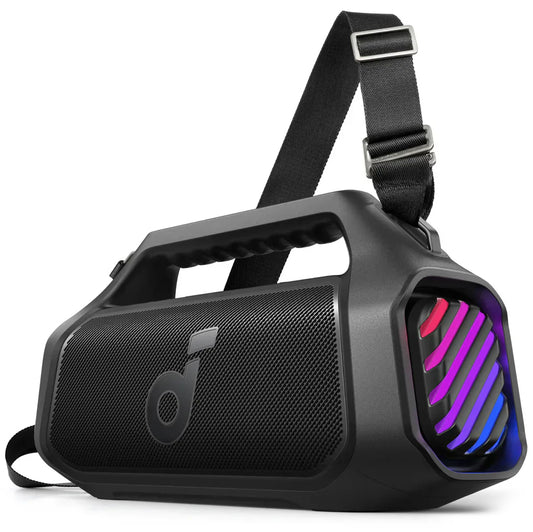 Cassa Portatile Bluetooth Anker SoundCore Boom 2 Plus, 140W, TWS, RGB, Impermeabile, Nera A3134011