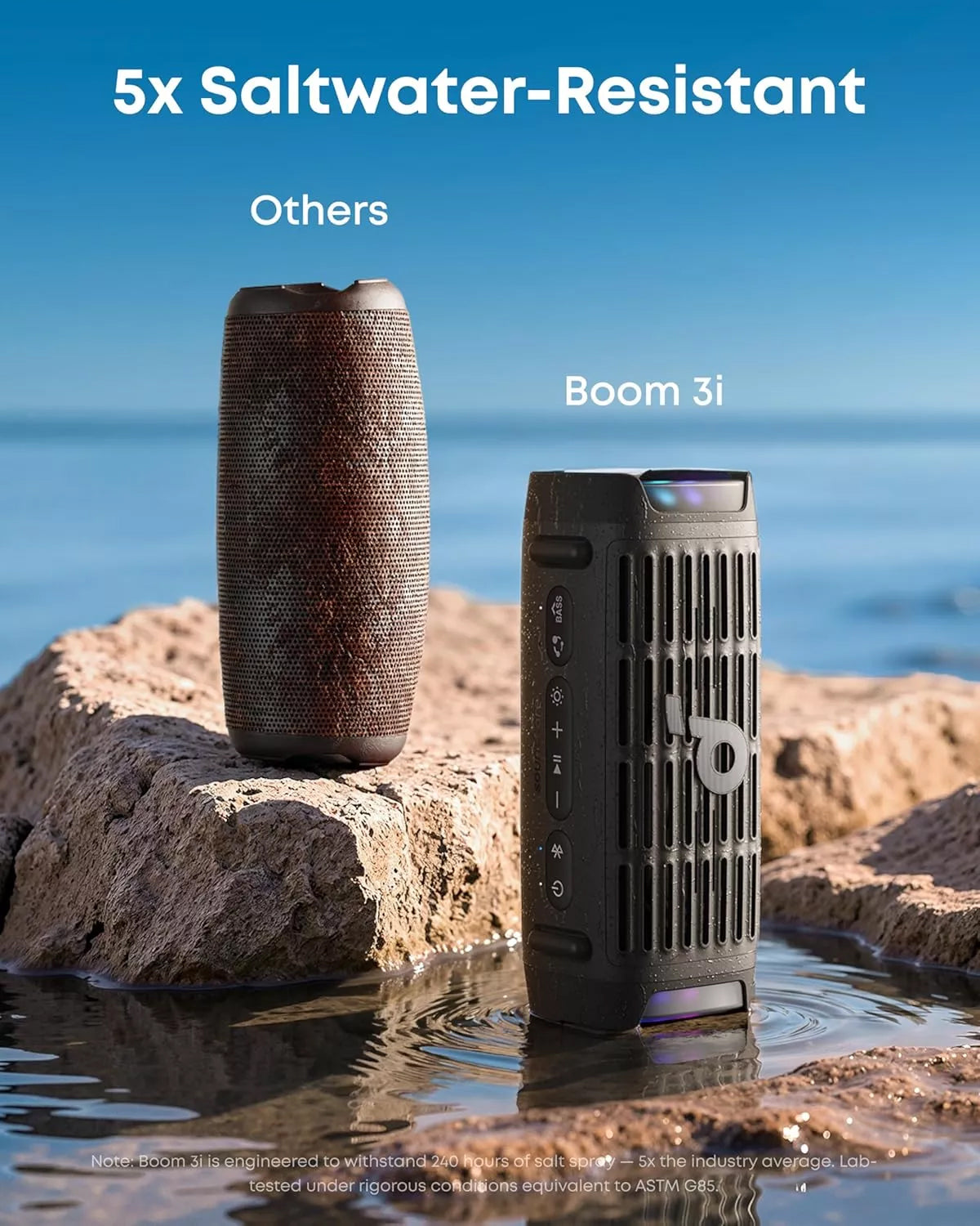 Cassa Portatile Bluetooth Anker SoundCore Boom 3i, 50W, RGB, Impermeabile, Nera D5100010