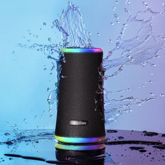 Altoparlante portatile Bluetooth Anker SoundCore Flare 2, 20W, RGB, impermeabile, nero A3165G11