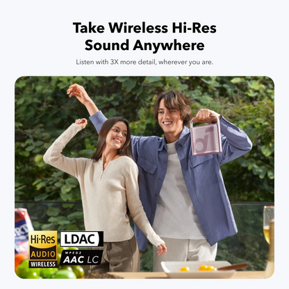 Tragbarer Bluetooth-Lautsprecher Anker SoundCore Motion X500, 40W, Wasserdicht, Rosa A3131051