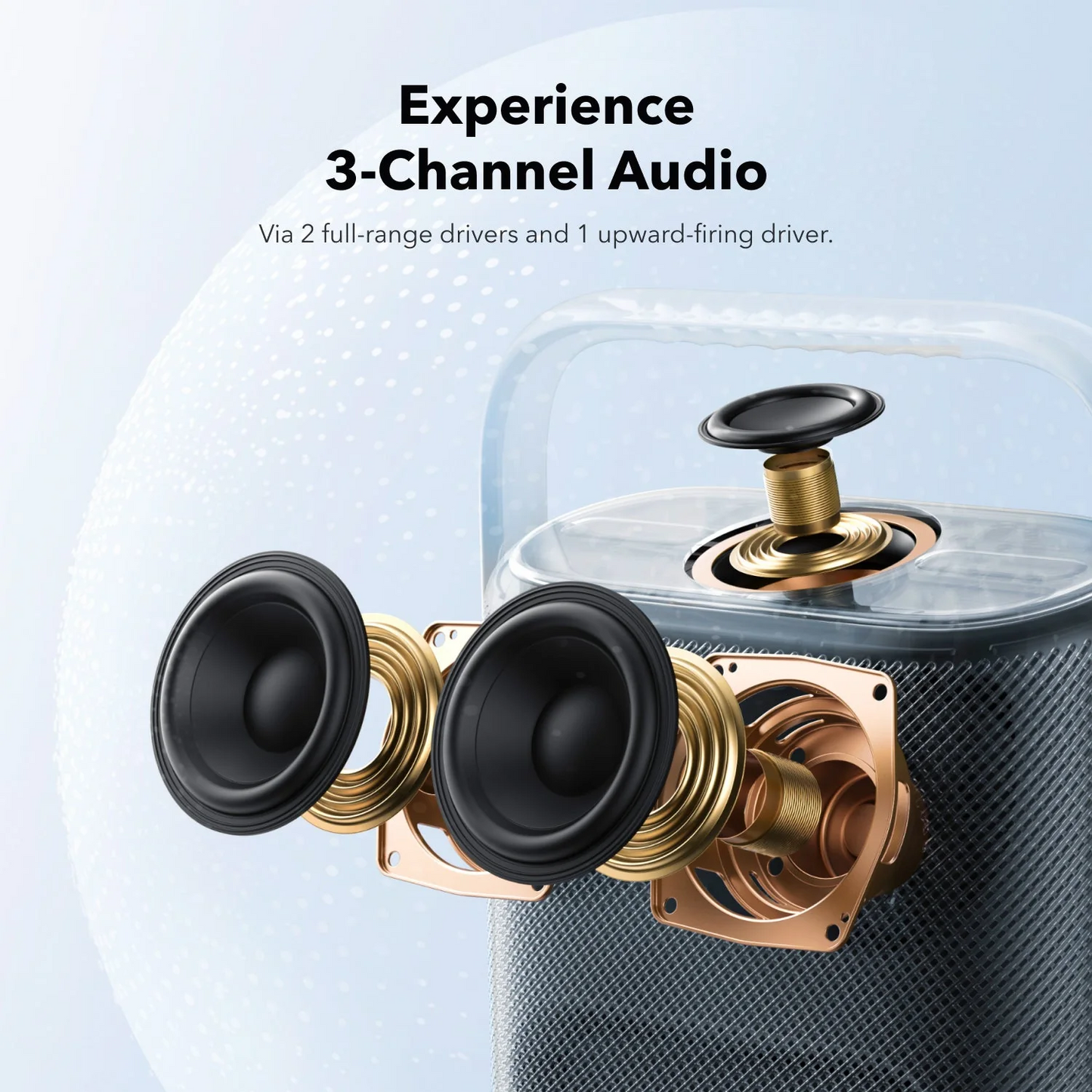 Tragbarer Bluetooth-Lautsprecher Anker SoundCore Motion X500, 40W, Wasserdicht, Rosa A3131051