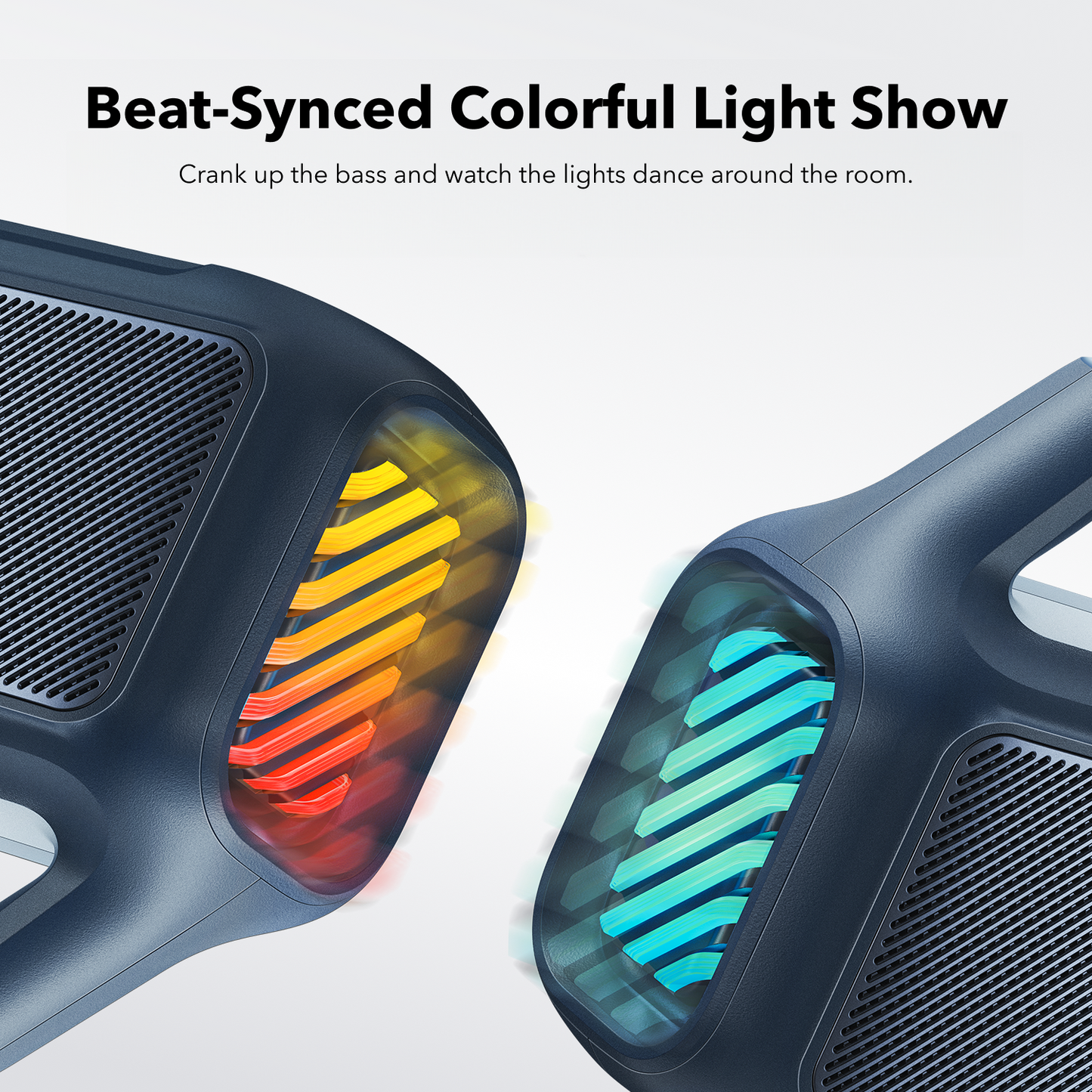 Enceinte Bluetooth Portable Anker SoundCore Boom 2 Nouvelle Version, 80W, TWS, RGB, Étanche, Bleue A3138032