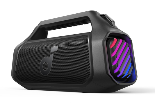 Cassa Portatile Bluetooth Anker SoundCore Boom 2 Plus Nuova Versione, 140W, TWS, RGB, Impermeabile, Nera A3134012