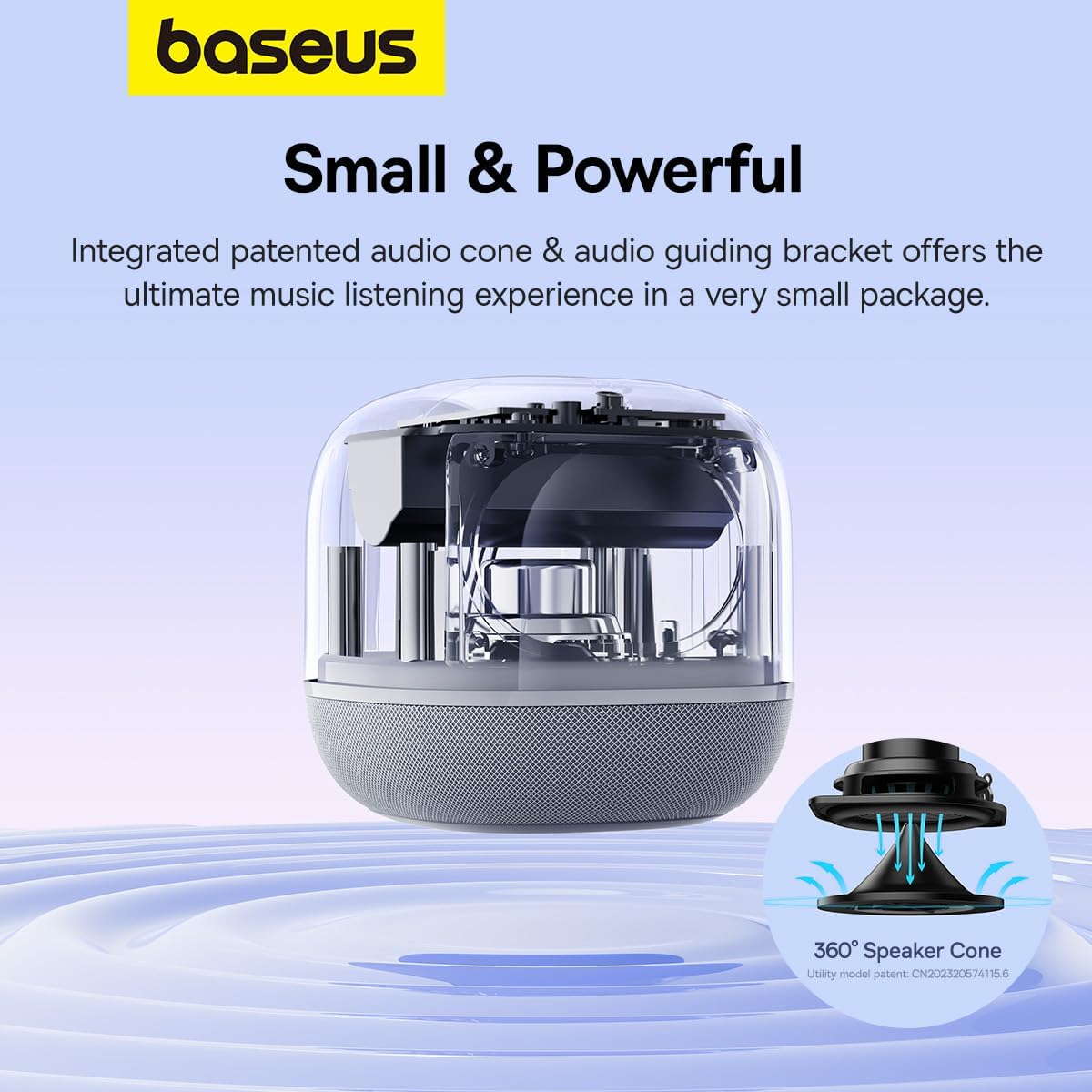 Enceinte Bluetooth Baseus AeQur V2, Blanche A20050500211-00