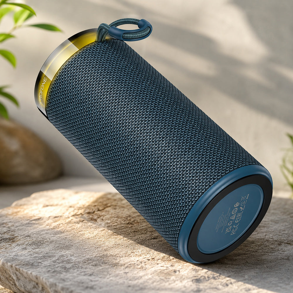Altoparlante Portatile Bluetooth Borofone BR105 Loud, 10W, TWS, RGB, Blu Marino