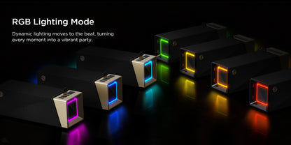 Tragbarer Bluetooth-Lautsprecher Bugani Brief TT, 60W, RGB, wasserdicht, Schwarz-Gold