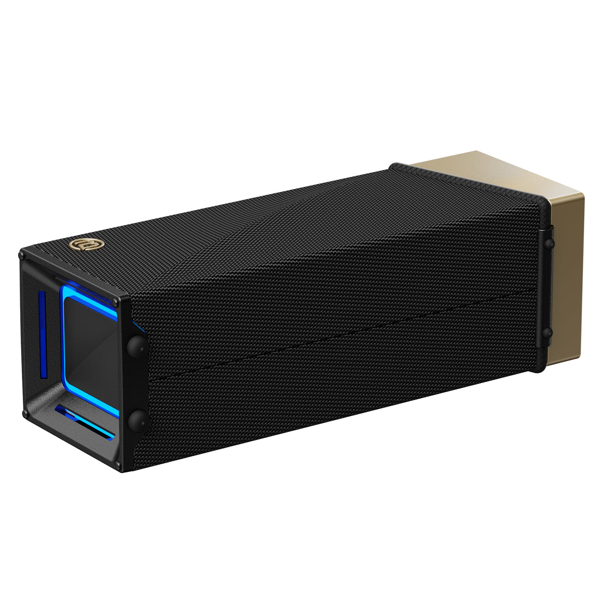 Tragbarer Bluetooth-Lautsprecher Bugani Brief TT, 60W, RGB, wasserdicht, Schwarz-Gold