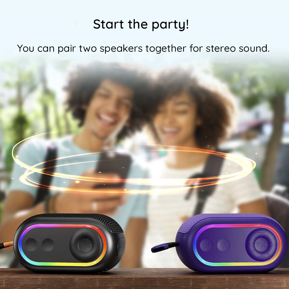 Cassa Portatile Bluetooth HAVIT SK809BT, 7W, RGB, Impermeabile, Nera
