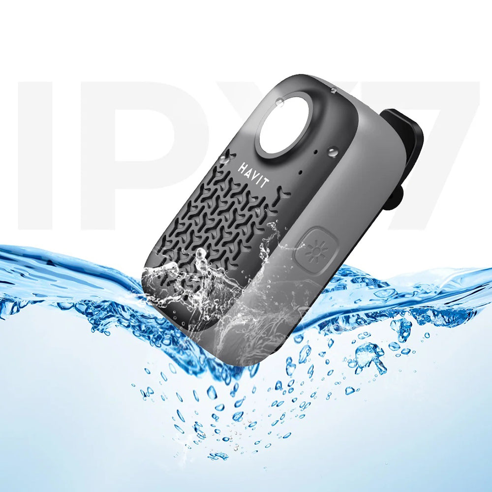 Tragbarer Bluetooth-Lautsprecher HAVIT SK868BT, 5W, wasserdicht, Schwarz