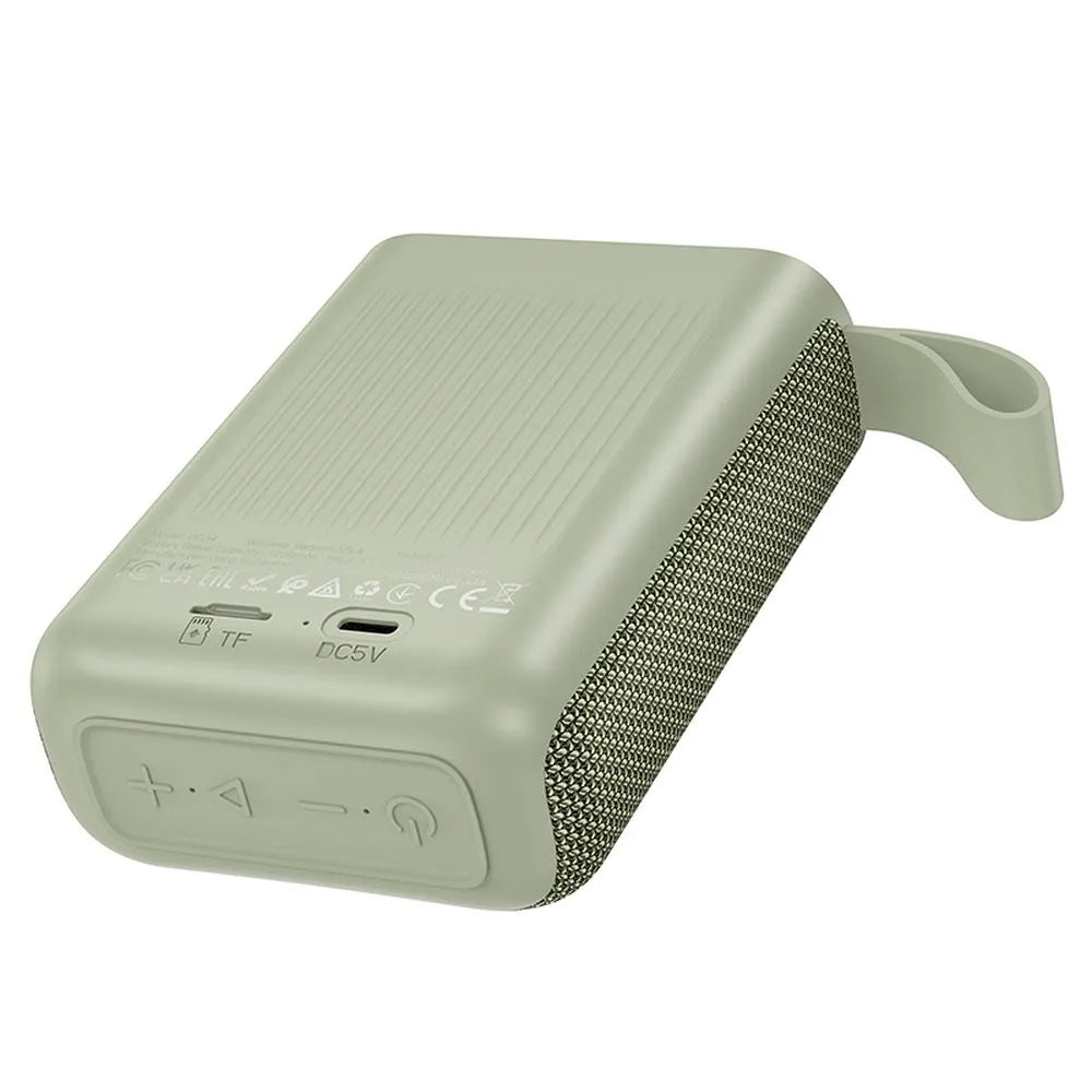 Cassa Portatile Bluetooth HOCO HC34, 5W, TWS, Impermeabile, Verde