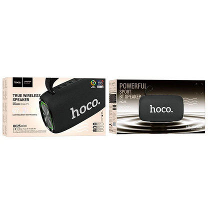 Cassa Portatile Bluetooth HOCO HC25, 2 x 10W, TWS, Nera
