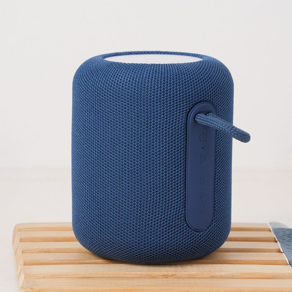 Tragbarer Bluetooth-Lautsprecher HOCO HC30, 5W, TWS, RGB, Blau