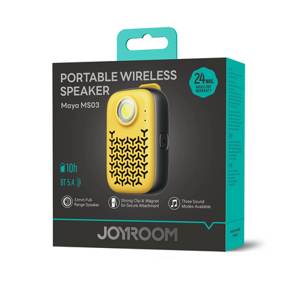 Cassa Portatile Bluetooth Joyroom Maya JR-MS03, 5W, Impermeabile, Gialla