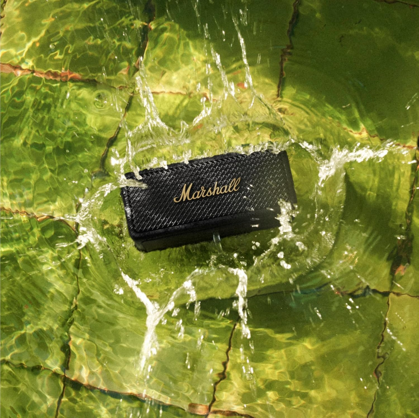Enceinte Bluetooth Portable Marshall Emberton II, 20W, Étanche, Noir Doré