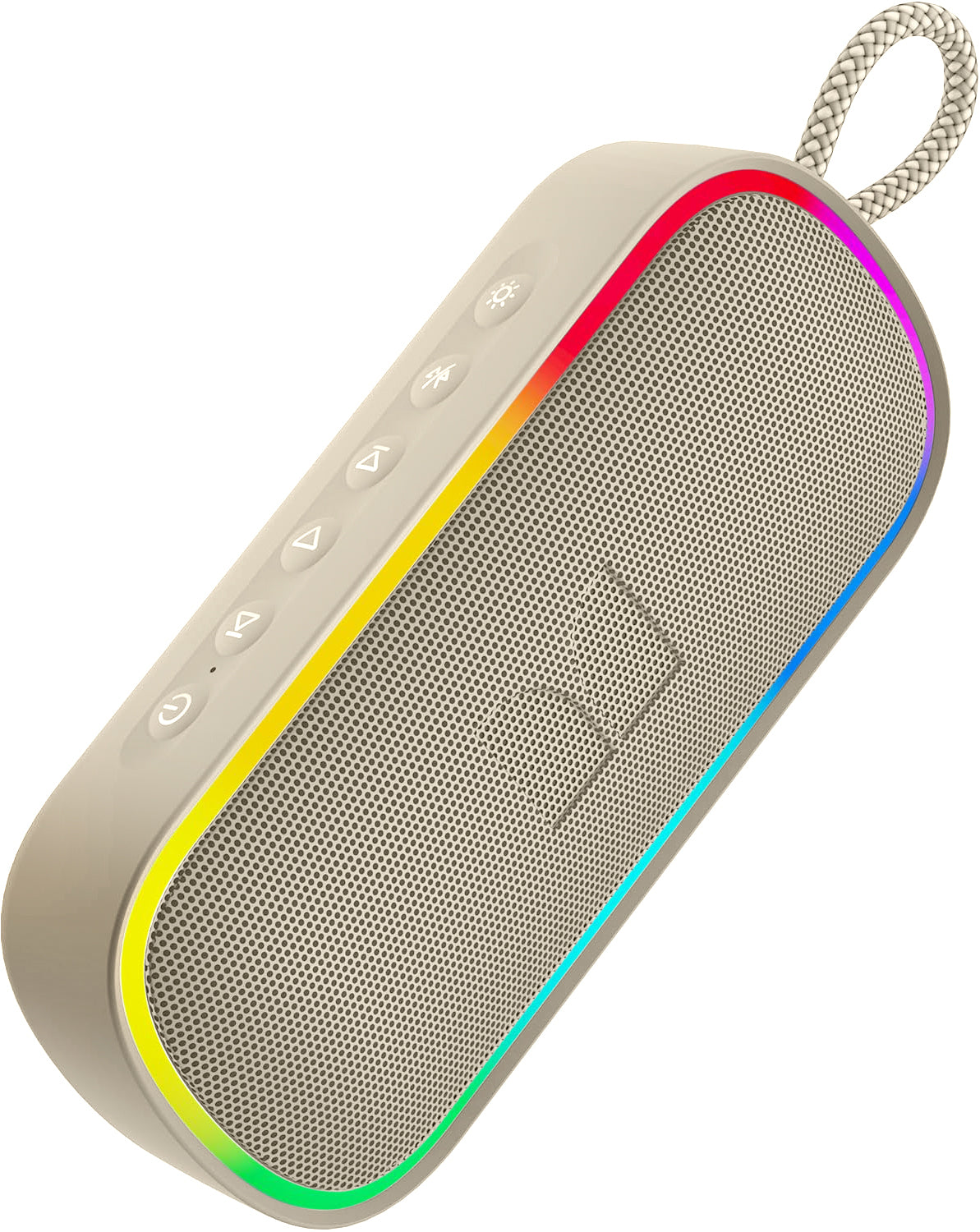 Cassa Portatile Bluetooth Monster S150 Plus, 40W, TWS, RGB, Impermeabile, Crema Chiaro