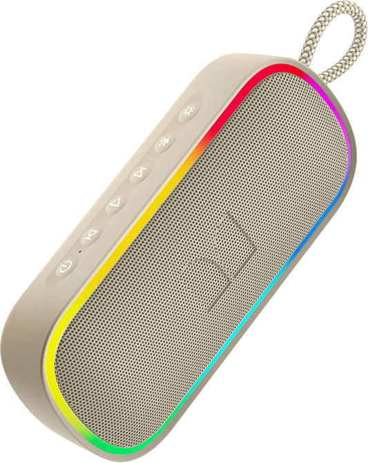 Tragbarer Bluetooth-Lautsprecher Monster S150 Plus, 40W, TWS, RGB, wasserdicht, Hellcreme