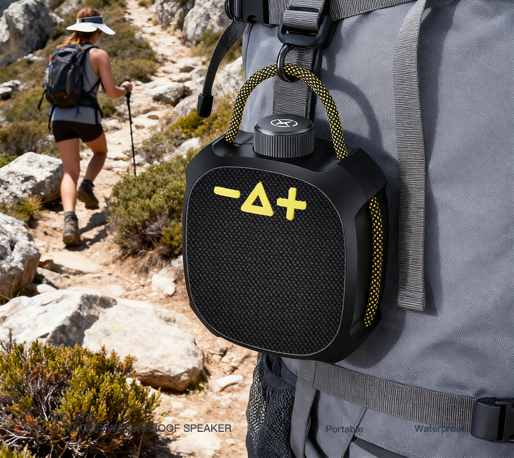 Tragbarer Bluetooth-Lautsprecher XO Design F77, TWS, RGB, wasserdicht, Schwarz