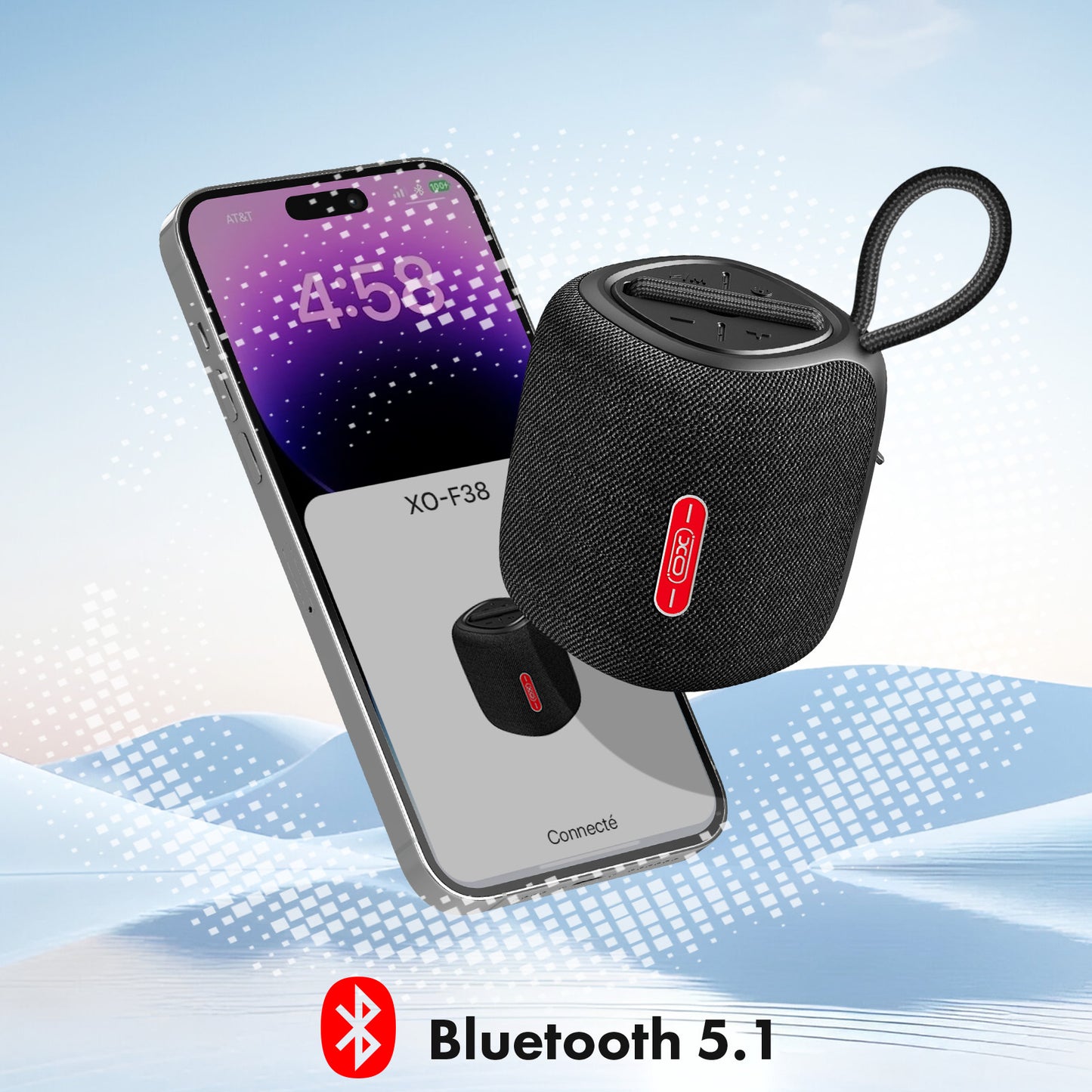 Tragbarer Bluetooth-Lautsprecher XO Design F38, 5W, Schwarz