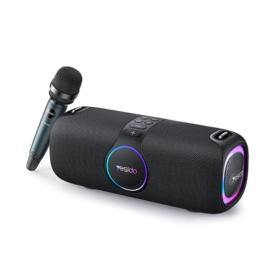 Cassa Bluetooth Yesido YSW21 Karaoke, 120W, RGB, Impermeabile, Nera