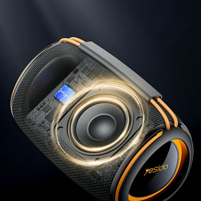 Cassa Portatile Bluetooth Yesido YSW39, 20W, TWS, RGB, Nera